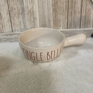 Rae Dunn Christmas Jingle Bells Bowl with Handle
